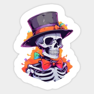 Halloween Skull Terror Sticker